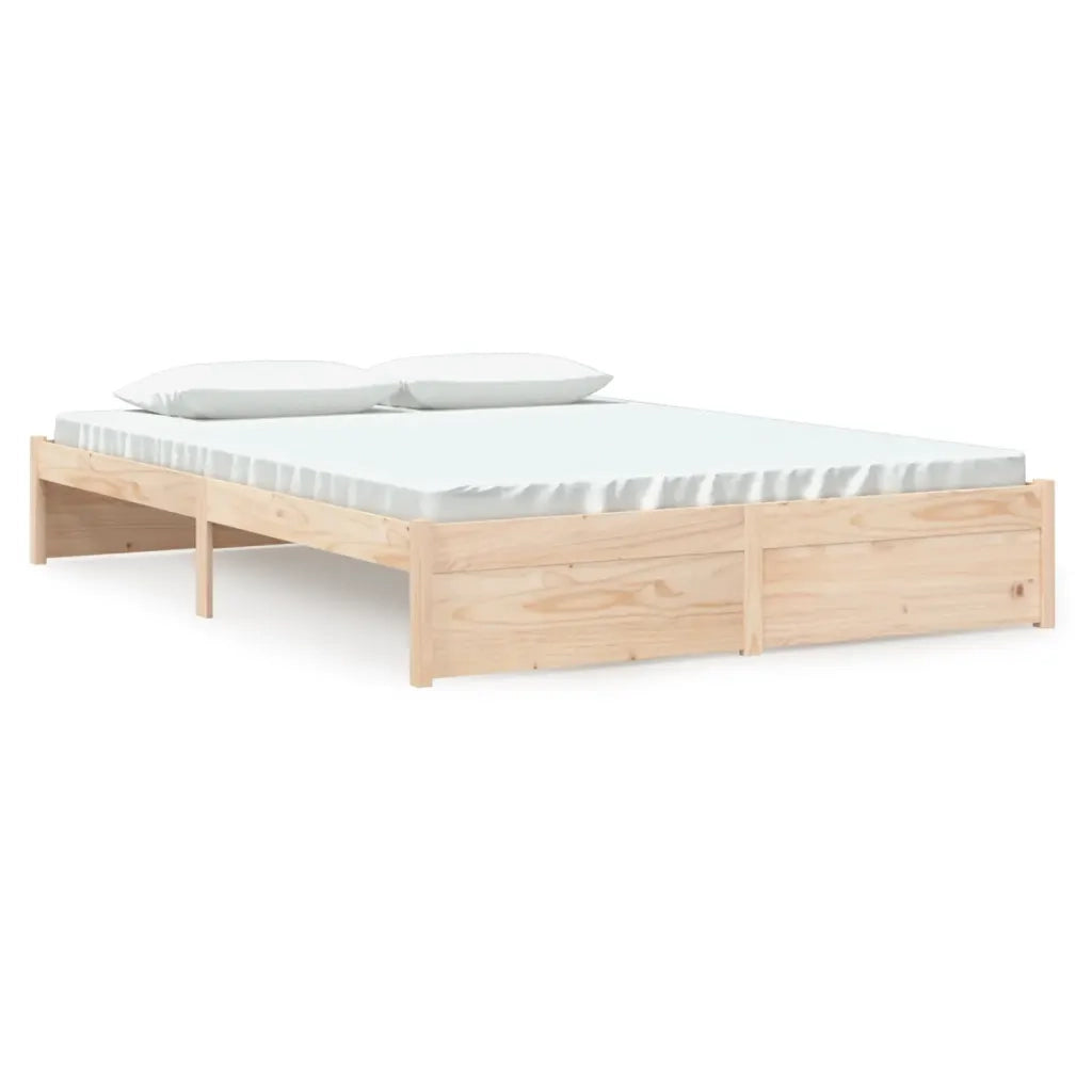 Giroletto-Struttura Letto in Legno Massello 150x200 cm King Size 600376