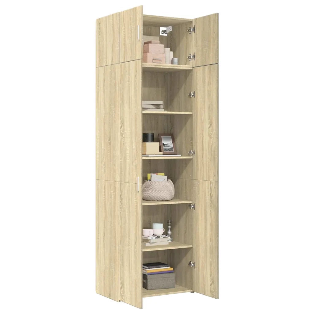 vidaXL Armadietto Rovere Sonoma 70x42,5x225 cm in Legno Multistrato