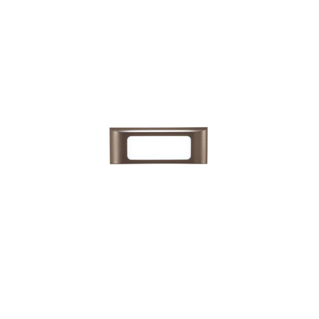 APPLIQUE BIEMISSIONE LED DESERT CORTEN 12W 1500LM CCT 3000 E 4000K IP65 25X5,3X9,5CM