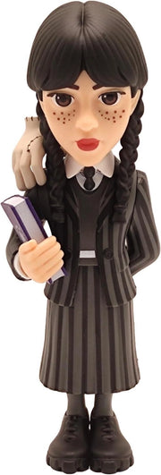MINIX Wednesday Addams - Serie TV #123 - Mercoledì Addams con la mano Figura Statuetta da Collezione - Altezza 12cm