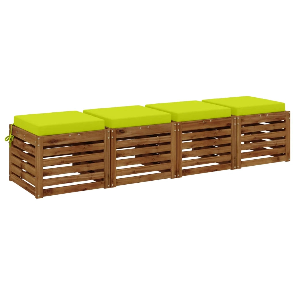 Cuscini per Sedia in 4 Pezzi SOEST 4 pz 100% Poliestere 944396