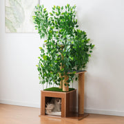 Tiragraffi ad Albero per Gatti con Tane ¨C MINIMAL ¨C MDF impermeabile, 158 cm, 3 piattaforme