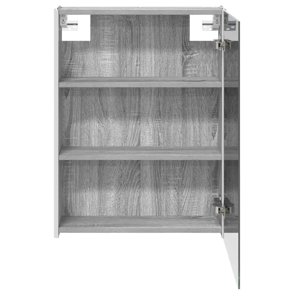 Mobiletto per specchio da bagno Grigio Sonoma
