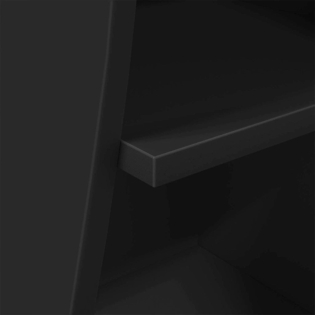 Mobile angolare 32x32x102cm Legno ingegnerizzato Nero 889856