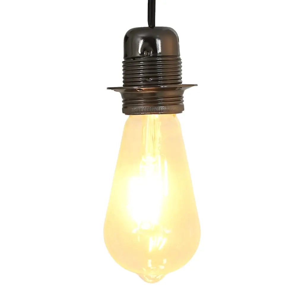 Portalampade 2 pz Nero Lucido E27 CFW5185789