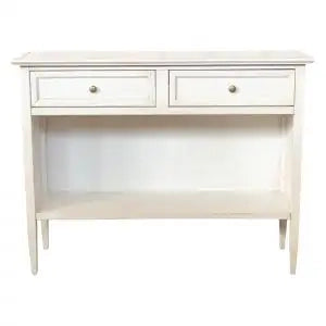 Consolle LibreriaAperta mod spillo Shabby chic bianco anticato