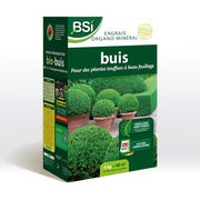 BSI - Concime Biologico per Bosso - Fogliame Verde Scuro Scintillante - Azione Lunga Durata - 4Kg - Fino a 40 m - UAB