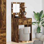 Tavoli da Trucco per Camera da Letto con cassetto Rovere fumé