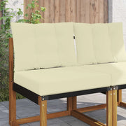 Cuscino per divano da esterno 2 pcs Crema Poliestere 900780