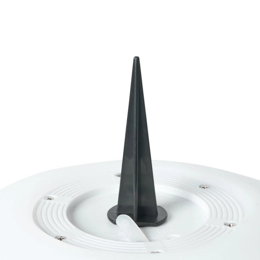 Lampada a sfera LED per esterni 26 cm in materiale sintetico impermeabile con telecomando bianco esterno giardino patio