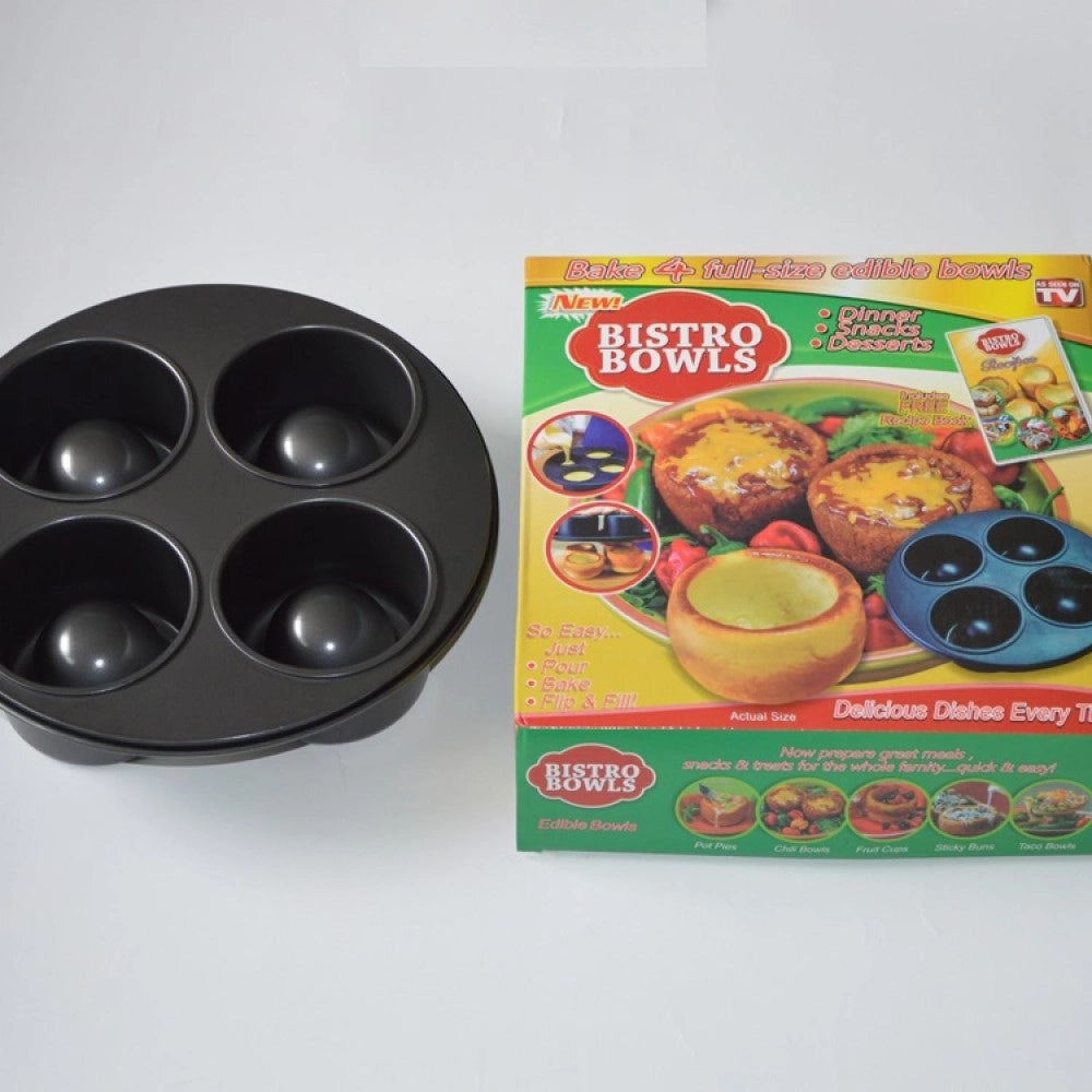 Trade Shop - Bistro Bowls Vassoio Antiaderente Per Cottura Pane Focacce Dolci Biscotti Frutta -