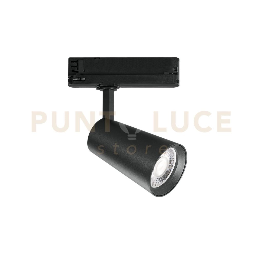 FARO BINARIO LED KONE NERO IN ALLUMINIO 24W 2365LM 4000K 22,4X13X8 CM.