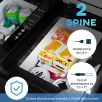 Frigo Portatile Elettrico a Compressore 35 Litri per Auto e Camion Grigio Scuro