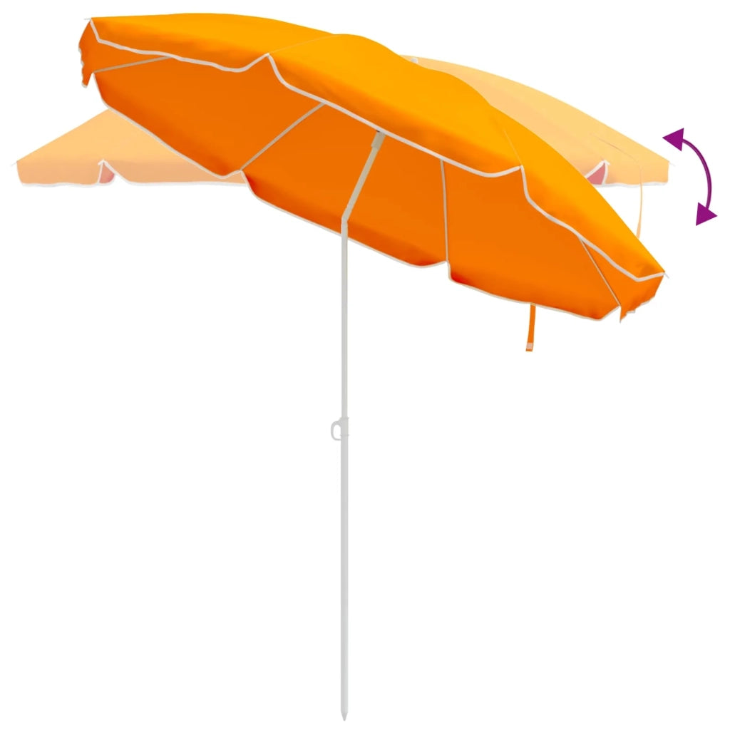 Ombrello da giardino 207 cm Poliestere 170T Arancione 42041351