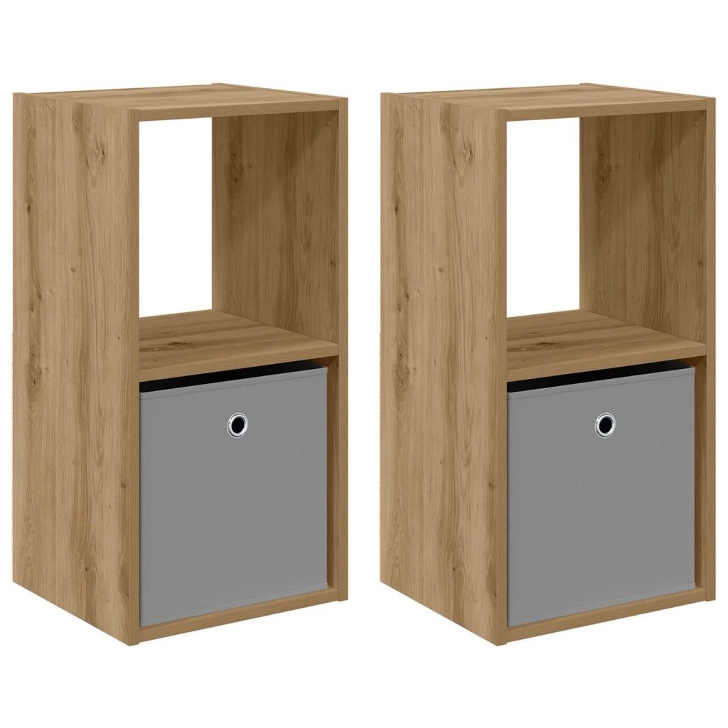 Comodino 2 pcs Rovere artigianale 35 x 32 x 68,5 cm 8000643