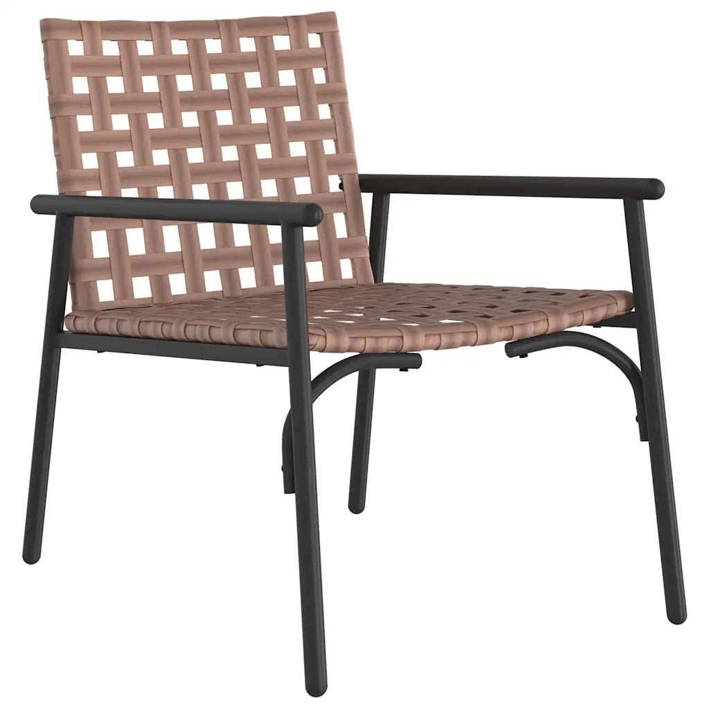 Sedia da Giardino 2 pcs Marrone 78 x 55,5 x 75,5 cm polyrattan 42004143