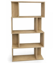 LIBRERIA IN MDF ROVERE CON QUATTRO RIPIANI SFALSATIMISURE: 70X24X127 CM