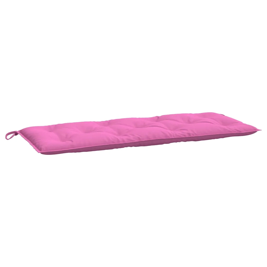 Cuscini per Panca da Giardino 2 pz-Set di 2 Cuscini per panchina da esterno Rosa 120x50x7 cm in Tessuto