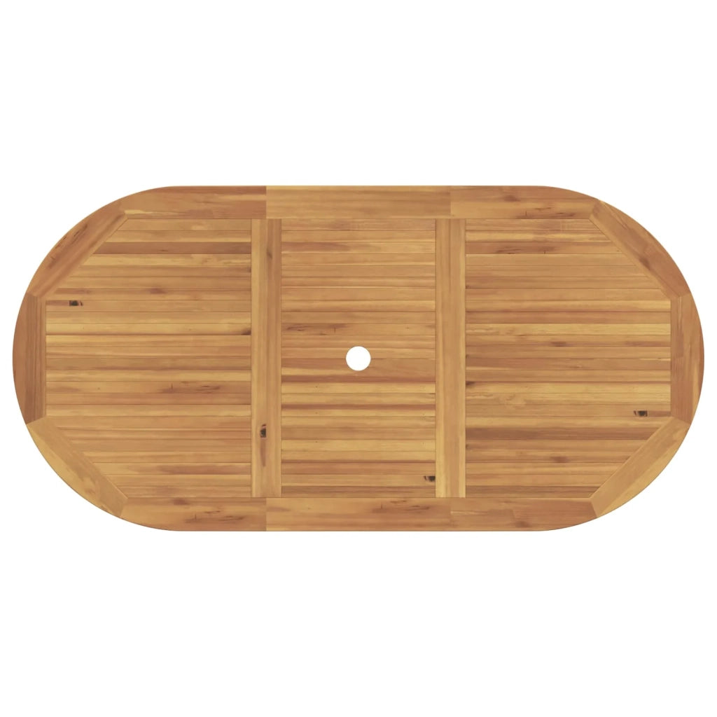 Set da Pranzo per Giardino 7 pcs Marrone Legno di teak solido 3356879