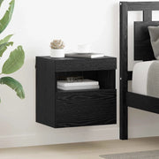 Mobile TV da parete-Mobile TV a Muro-Credenza TV Rovere Nero 40 x 30 x 40 cm