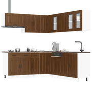 Set Mobili da Cucina 11 pz Kalmar Rovere Marrone in Truciolato 3314918