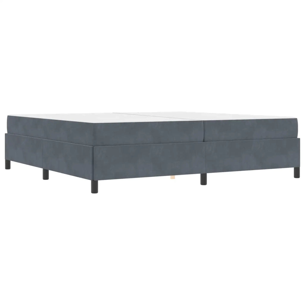 Struttura del letto Grigio scuro 200 x 200 cm Tessuto 3399085