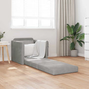 Divano letto Grigio chiaro 74 x 77 x 81 cm Velluto 4106612