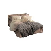 Cortland, Copripiumino Matrimoniale Federa Inclusa, 220x260 cm Beige