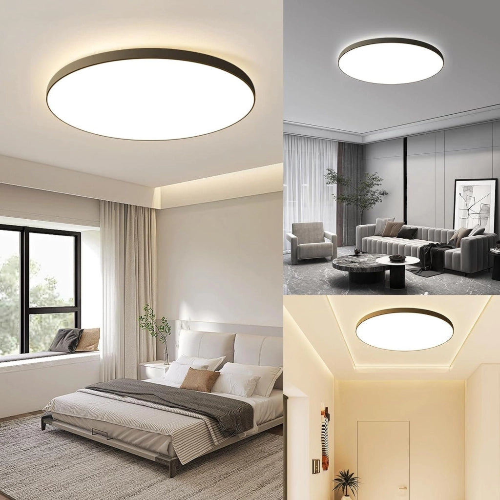 ZMH Lampada da soffitto a LED IP44 con telecomando - Illuminazione di design per cucina e corridoio