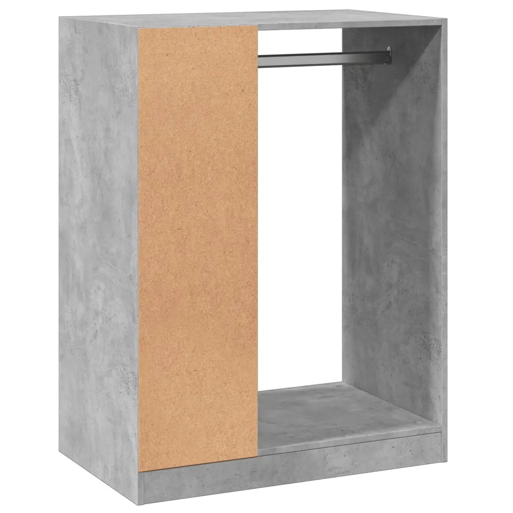 Armadio Grigio Cemento 77x48x102 cm in Legno Multistrato 840810