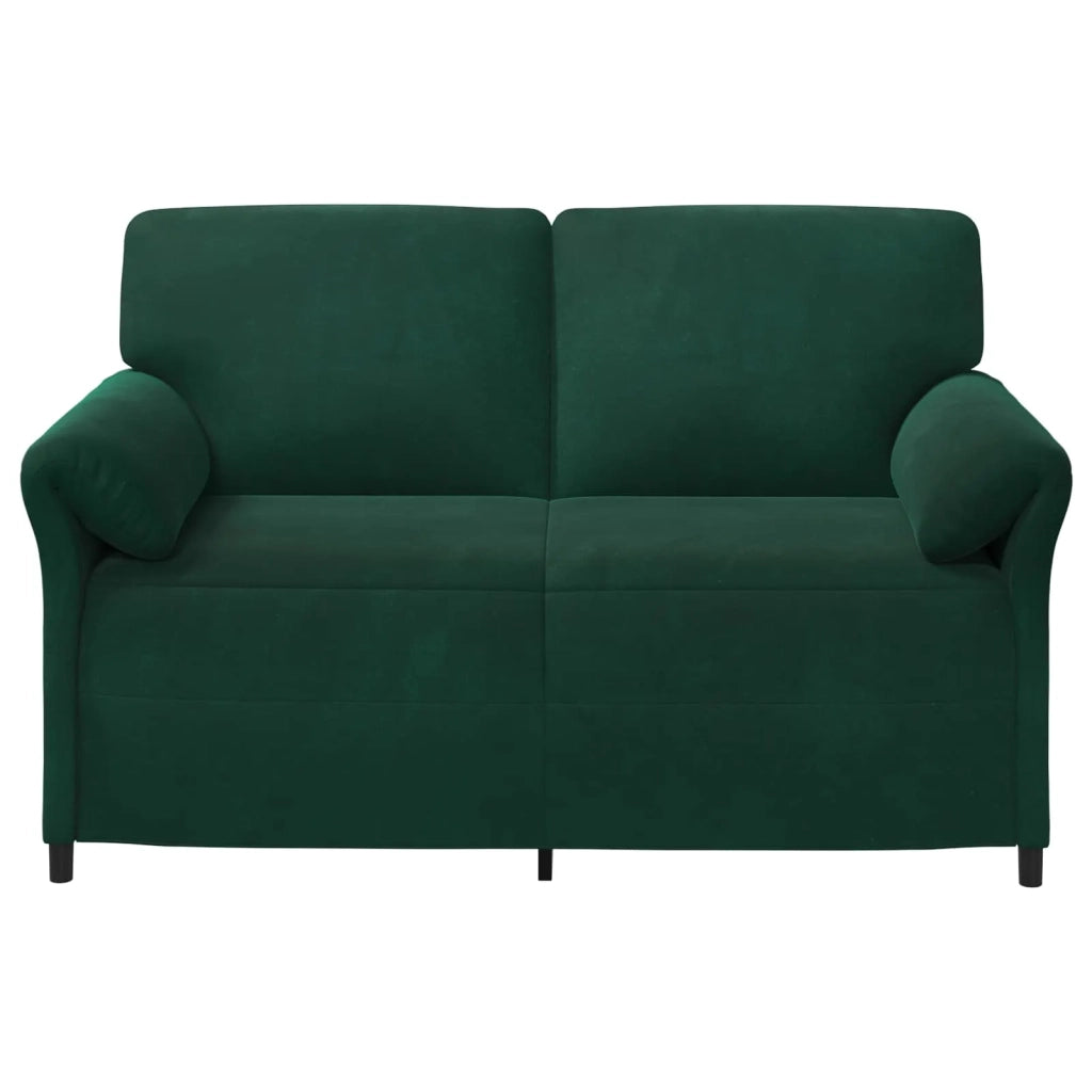 Divano a 2 Posti Verde Scuro 158 x 83 x 95 cm Velluto 42033955
