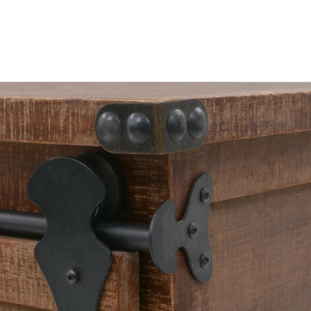 Cassettiera in Legno Massello di Abete 64x33,5x75cm Marrone cod mxl 49313