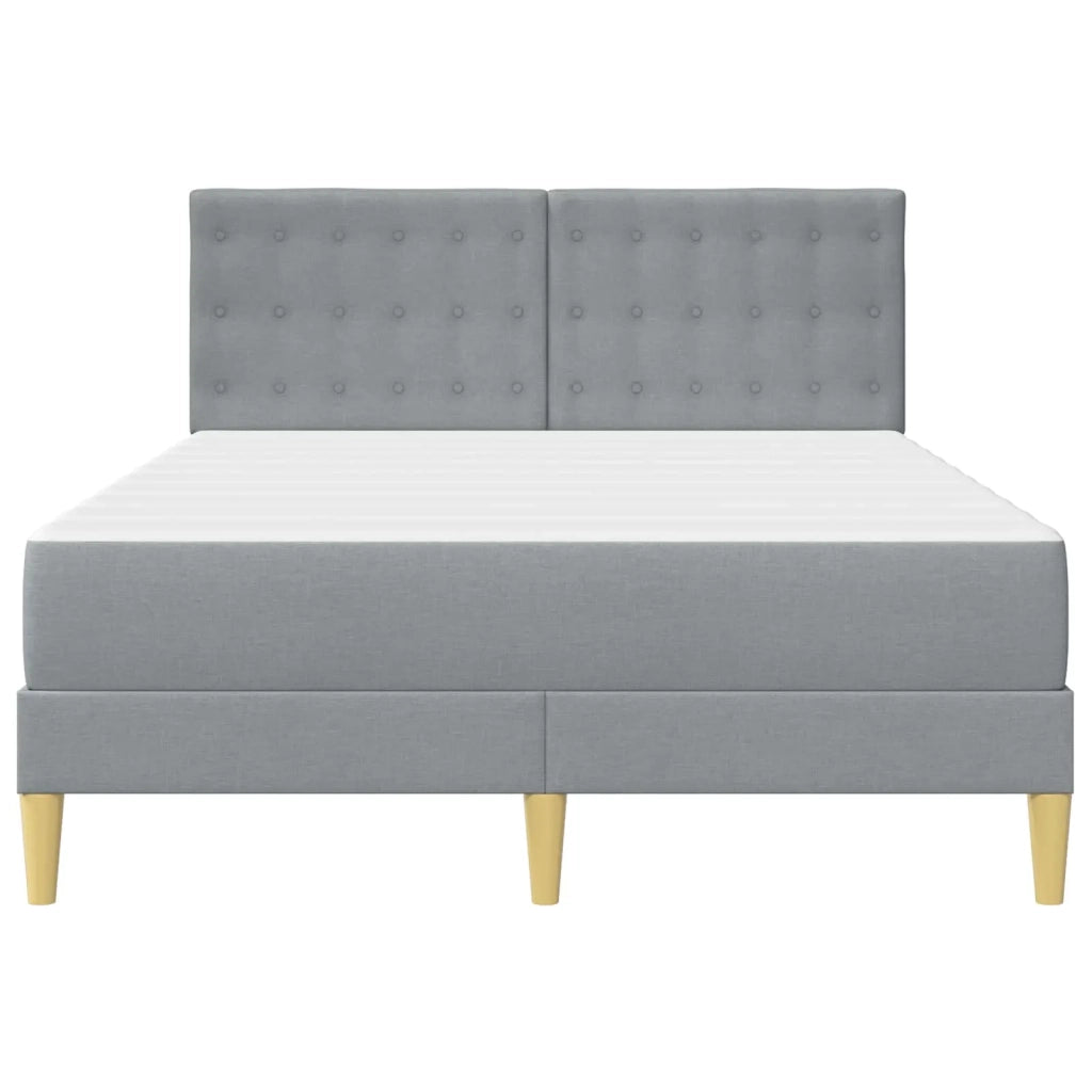 Struttura letto con materasso Grigio chiaro 160 x 200 cm 3415118