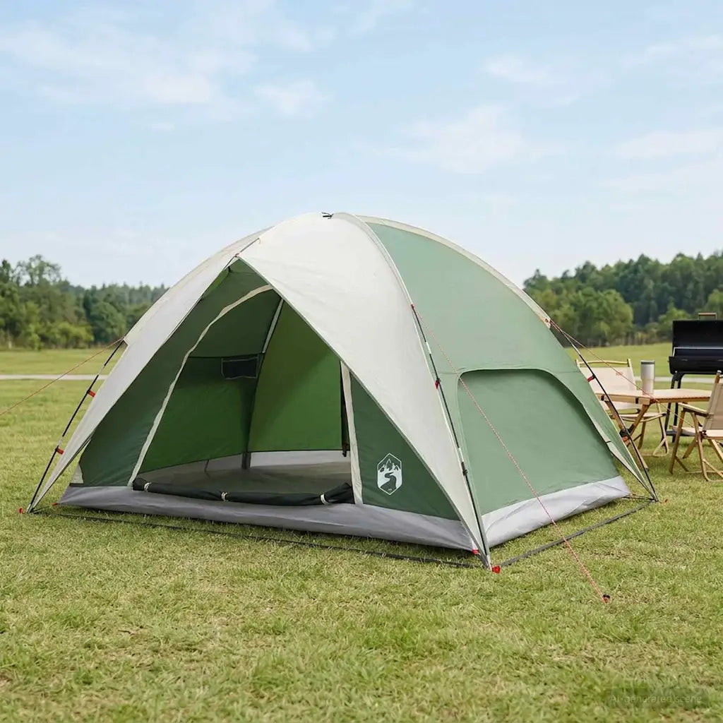 Tenda da campeggio con telo antipioggia impermeabile Verde 42028530