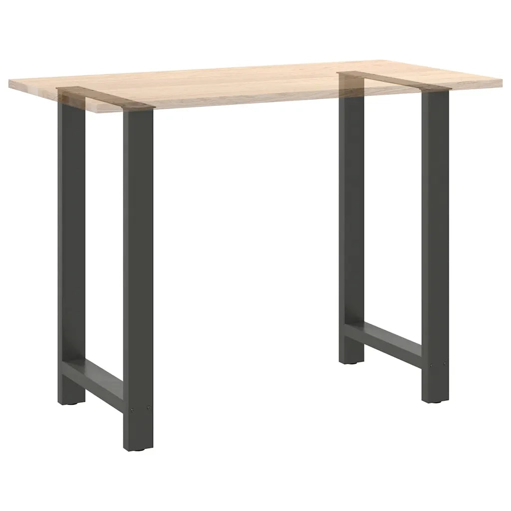Gambe per tavolo da bar antracite 2 pz 60x(100-101) cm in acciaio 4013346