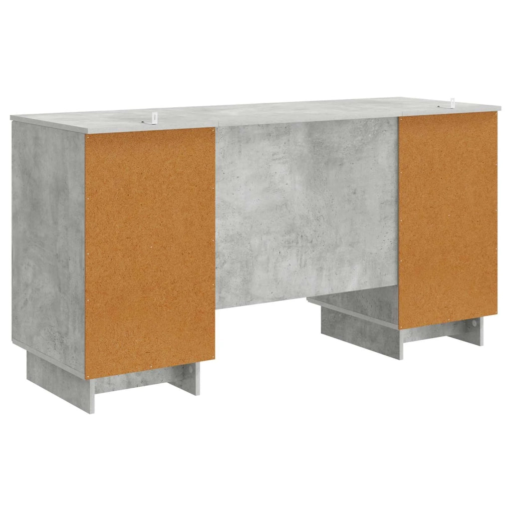 Scrivania Grigio Cemento Legno ingegnerizzato