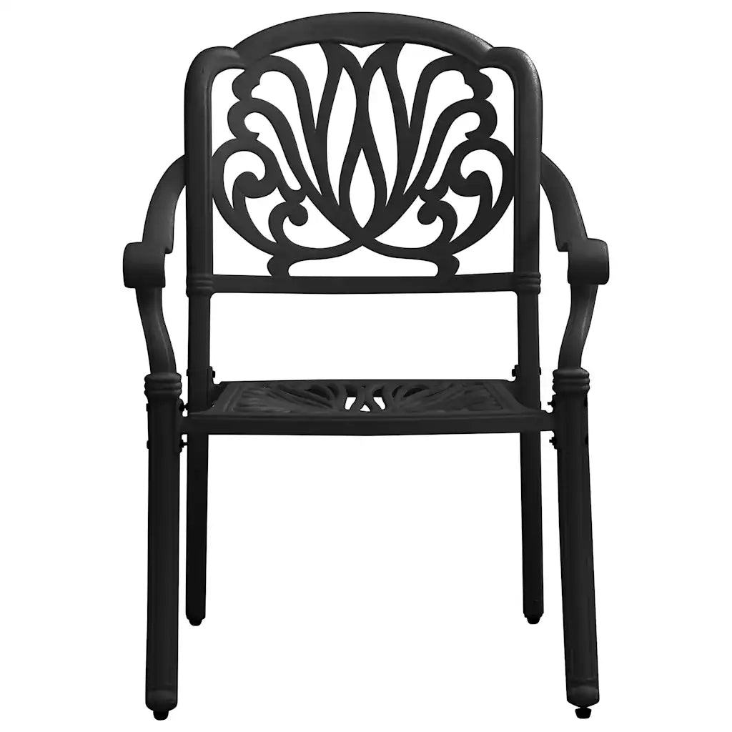 Set da Bistrot 3 pz in Alluminio Pressofuso Nero 3070578