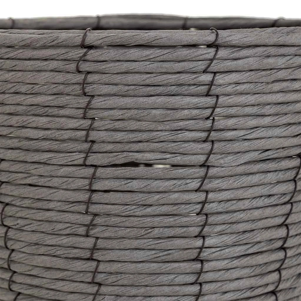 Fioriera in metallo e fibra D28,5x24/58h cm