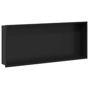 Nicchia per doccia Nero 75 x 30 x 9,5 cm Acciaio inossidabile CFW9008540