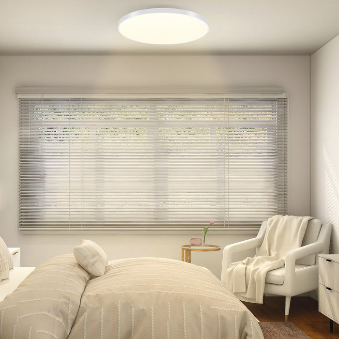 ZMH Lampada da soffitto plafoniera LED luce continua 37x2 5 cm dimmerabile