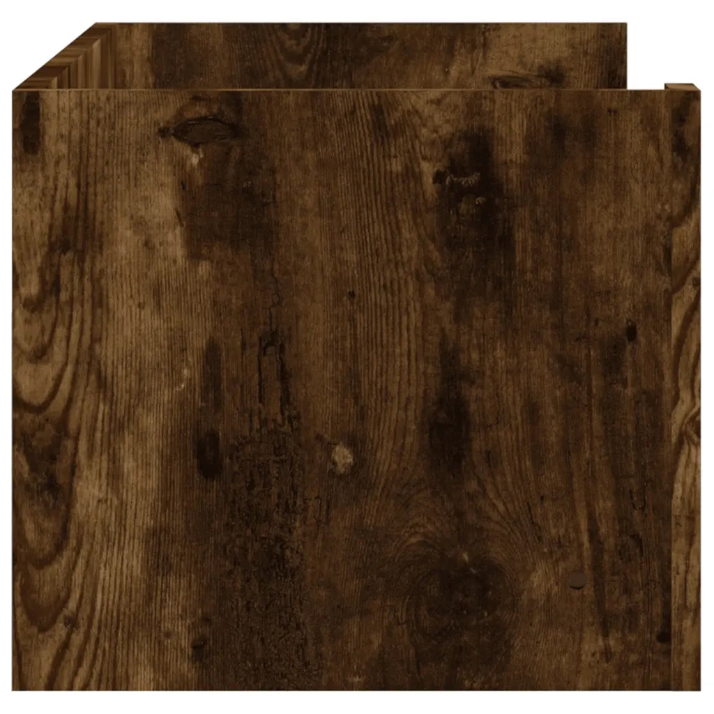 Mensola a Muro Rovere Fumo 100x35x30,5 cm Legno Multistrato 848462