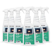 Kit 6 fire clean da 750 ml pulitore decarbonizzante vetri e superfici di camini