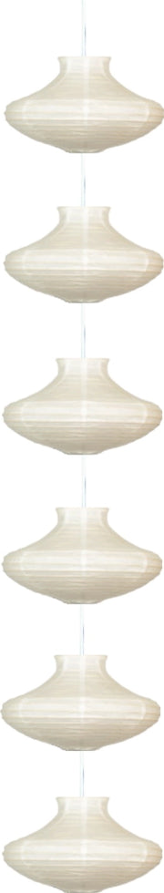 Candellux GRIFF lampadario bianco 6xE14 Ø25 h200cm IP20