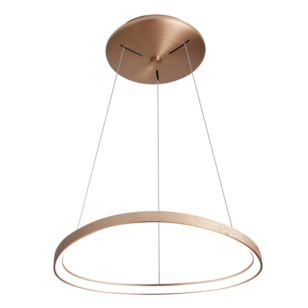 Italux Morfi lampada a sospensione LED 48W oro Ø65