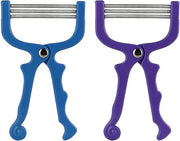 Set per rimozione peli del viso con tecnologia Lente - Epilatore per donna - Accessorio per bellezza con tecnologia avanzata - Blu e viola
