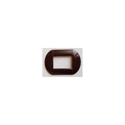 Trade Shop - Placca Placche Placchette Compatibili Living International Light Bombate Bticino - Marrone -7 Fori     -