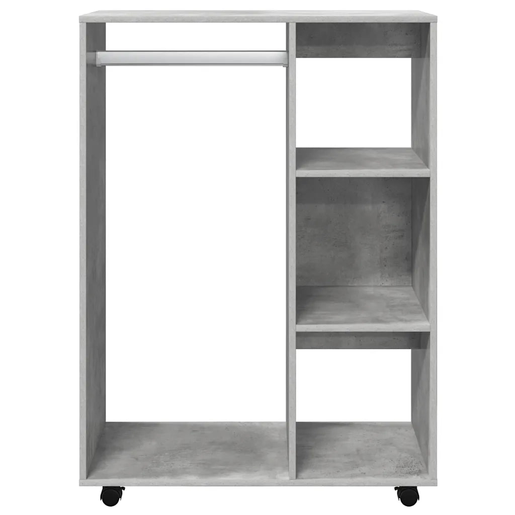 Armadio Grigio Cemento 80x40x110 cm in Legno Multistrato 808517