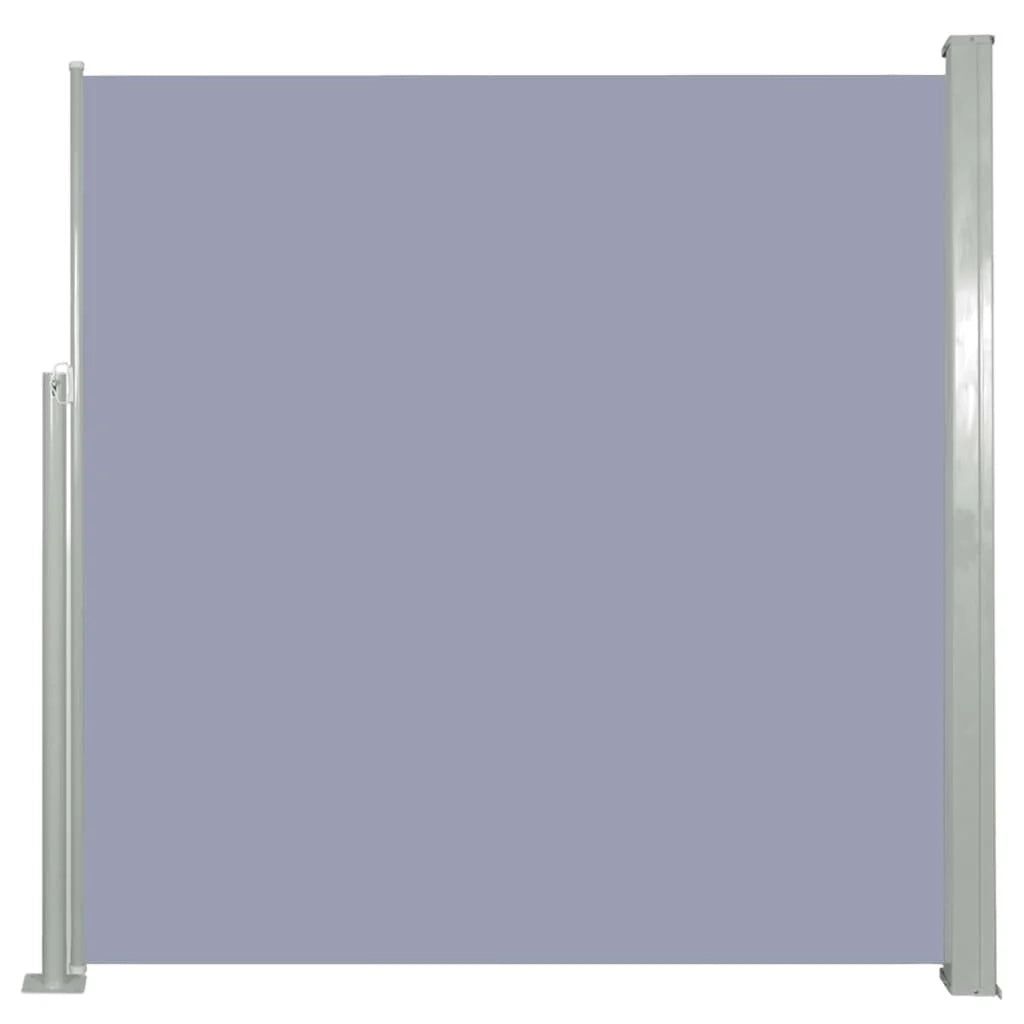 Tenda da sole laterale retrattile/schermo privacy per patio giardino terrazza balcone 140 x 300 cm grigio 02_0007089