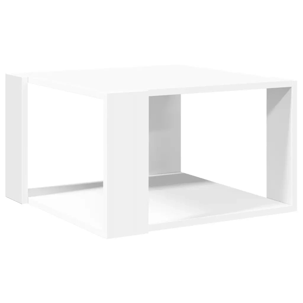 vidaXL Tavolino da Salotto Bianco 51,5x51,5x30 cm in Legno Multistrato