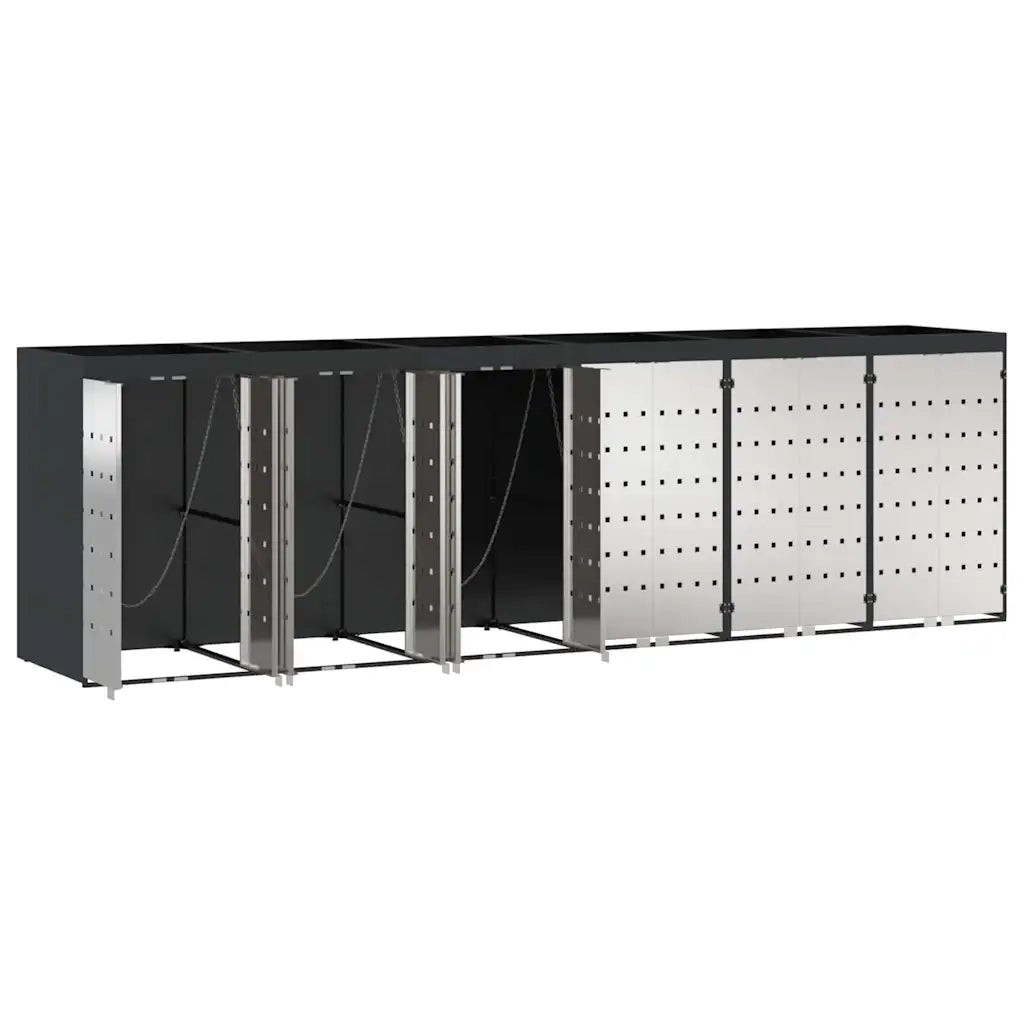 Contenitore per Rifiuti per 3 Bidoni 340 x 77.5 x 115.5 cm